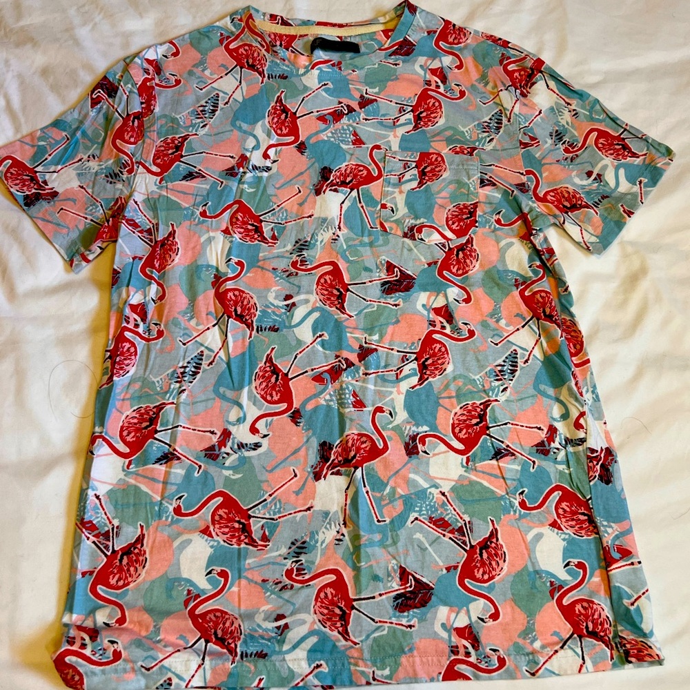 Flamingo Tee with pocket!